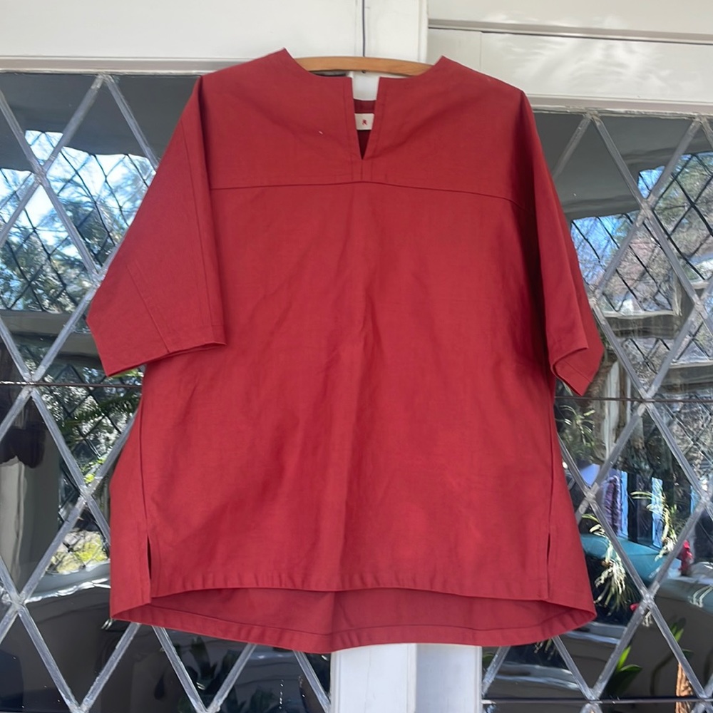 Marni red tunic shirt